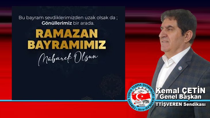 Başkan Kemal Çetin Ramazan Bayramı Kutlama Mesajı