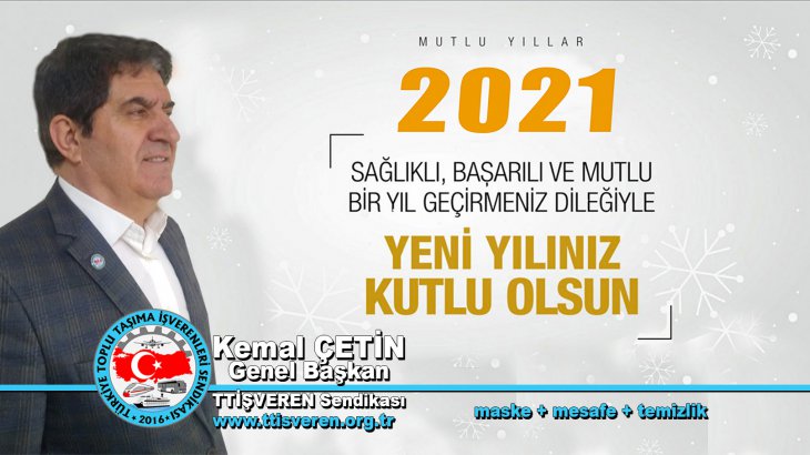 Başkan Çetin, “2021’de Sağlık ve Huzur Diliyorum”