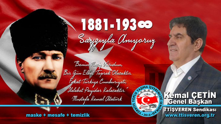 Atatürk, ulusal bağımsızlığın, birlik ve beraberliğin simgesidir