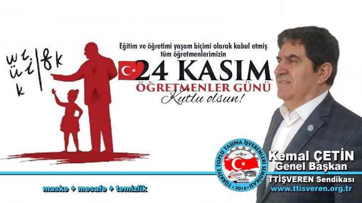 Başkan Kemal Çetin’den 24 Kasım Öğretmenler Günü Mesajı